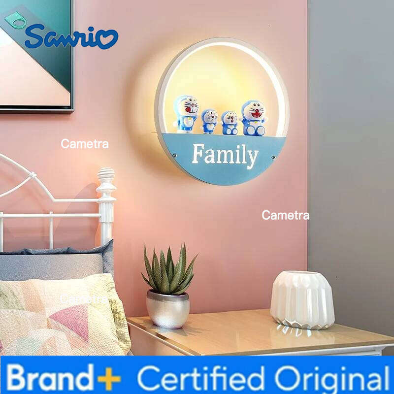 Sanrio Children's Room Lamps Boy Cartoon Bedroom Bedside Lamp Girl Princess Lovely Creative Decoration Wall Lights Home Decor H260128
