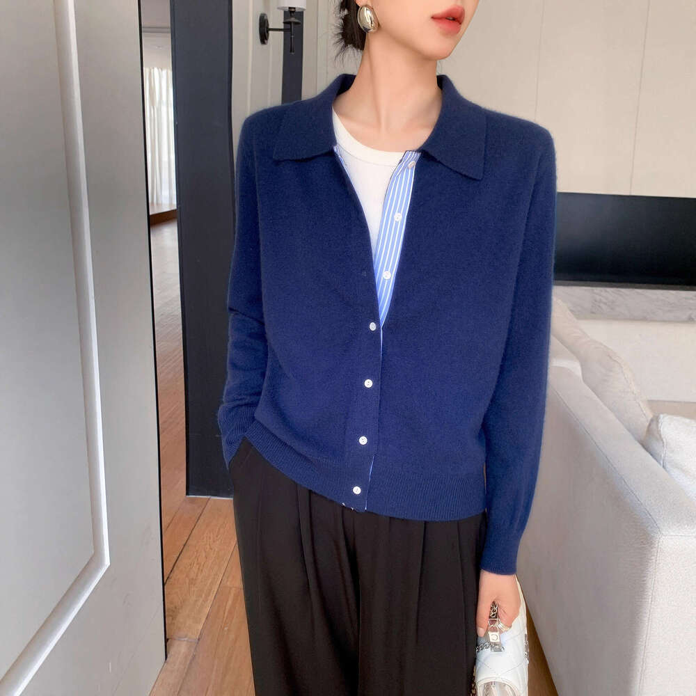 2026 Spring New Designer Single breasted Knitted Cardigan Slim fit Fashion Women's Shirt Top