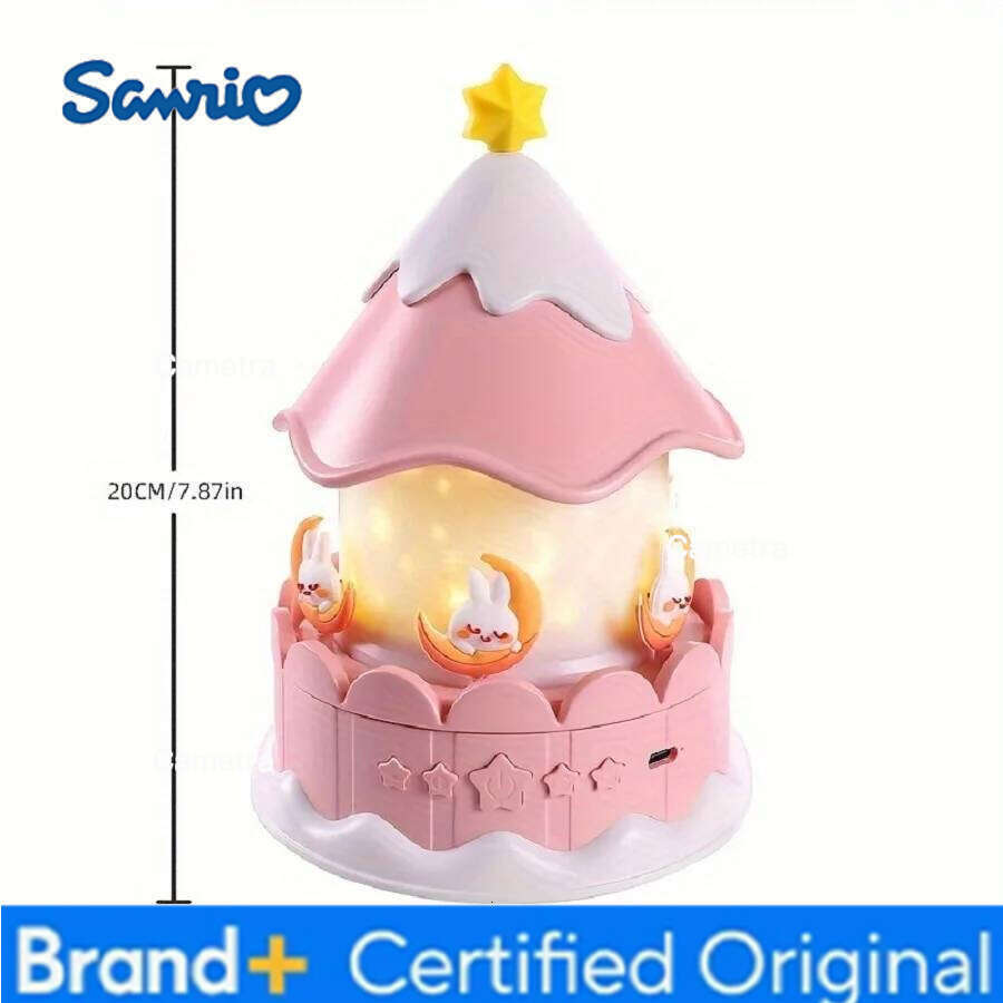 Sanrio 21 in 1 Carousel Projector Nightlight Galaxy Star Projection Lights Rotating LED Light Birthday Christmas Gifts Room Decor H260128