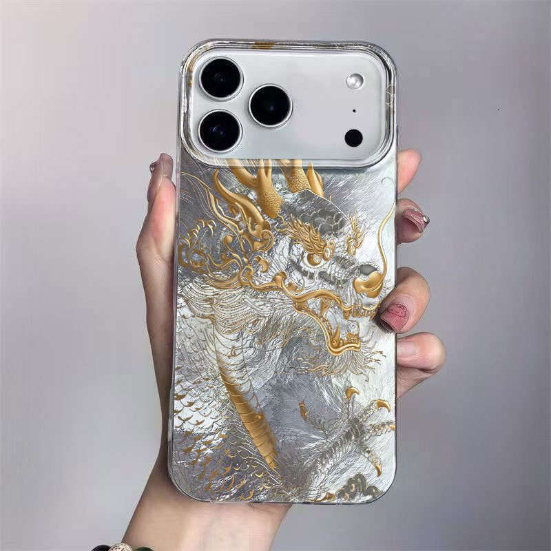 Xiangyun Golden Dragon Compatible with Apple 17 Pro Phone Case iPhone 16 Shockproof 15 National Trend 14 Cross-Border 13 Hot Item 11X S260128