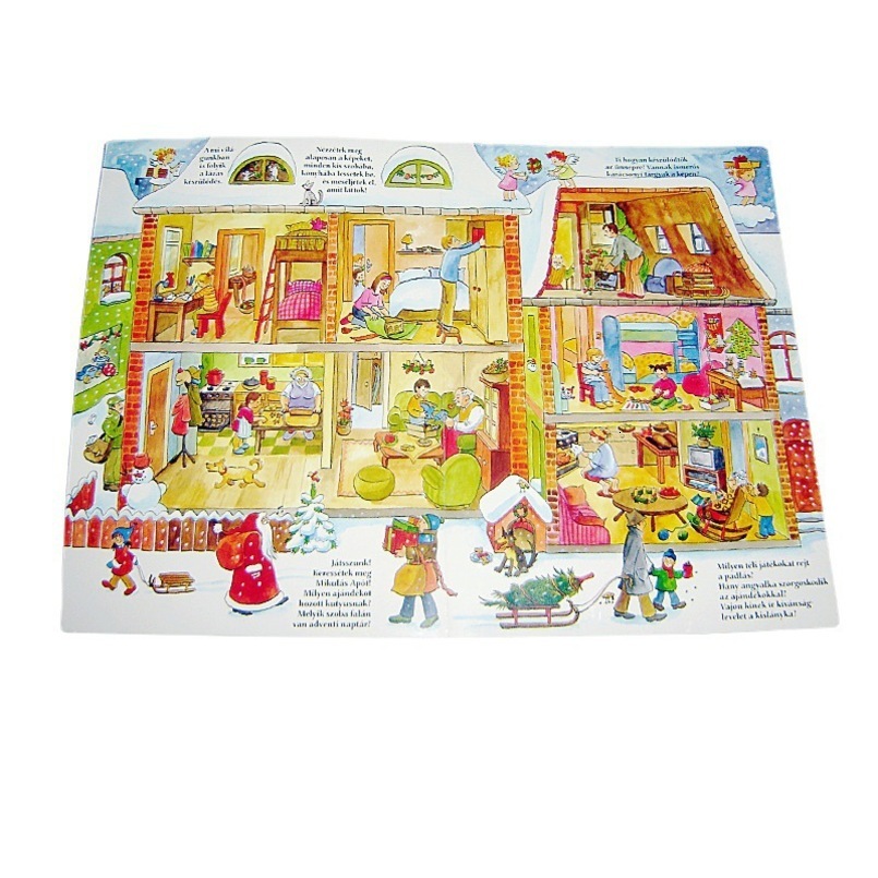 Children's Pop-up Card Enlightenment Development Educational Early Childhood Education Cognitive Flip Custom Cardboard Book