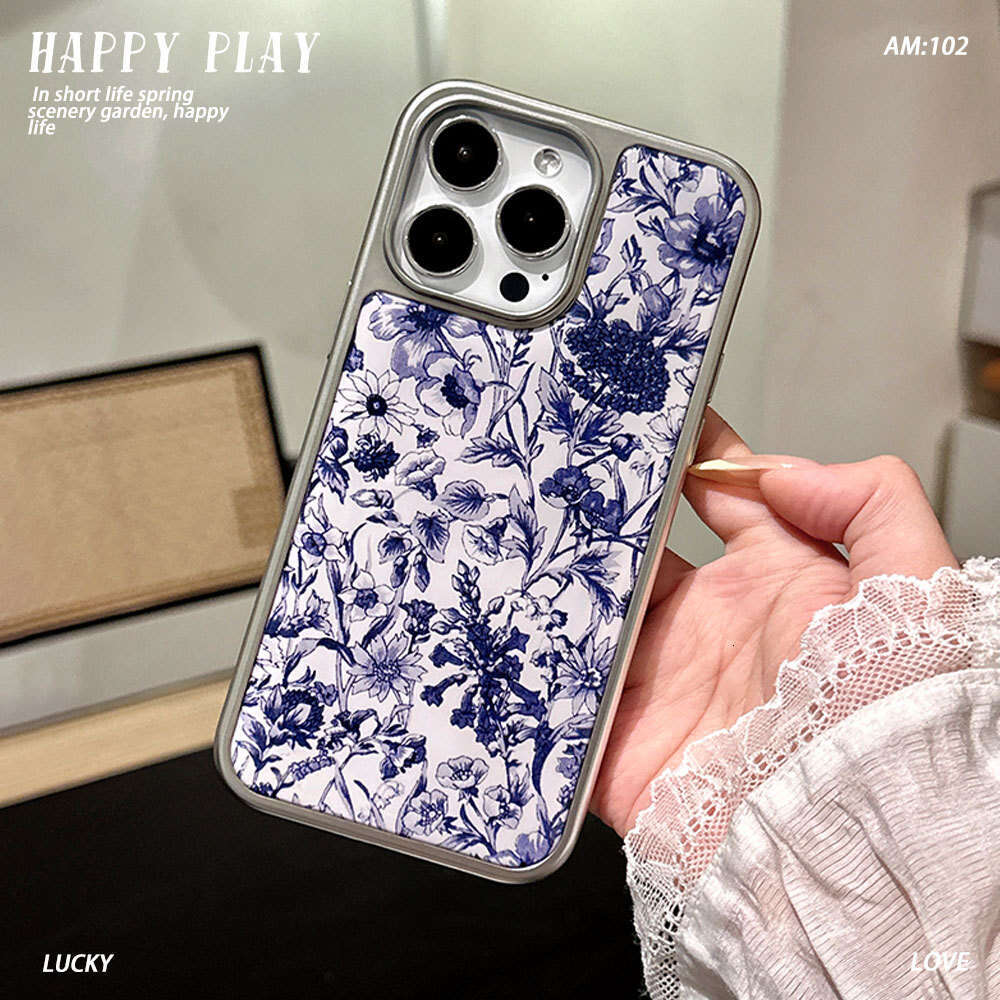 Full Screen Small Flower Compatible with iPhone 16 Phone Case Apple 15 Protective Cover 14 Electroplated 13 Pro Niche S260128 164