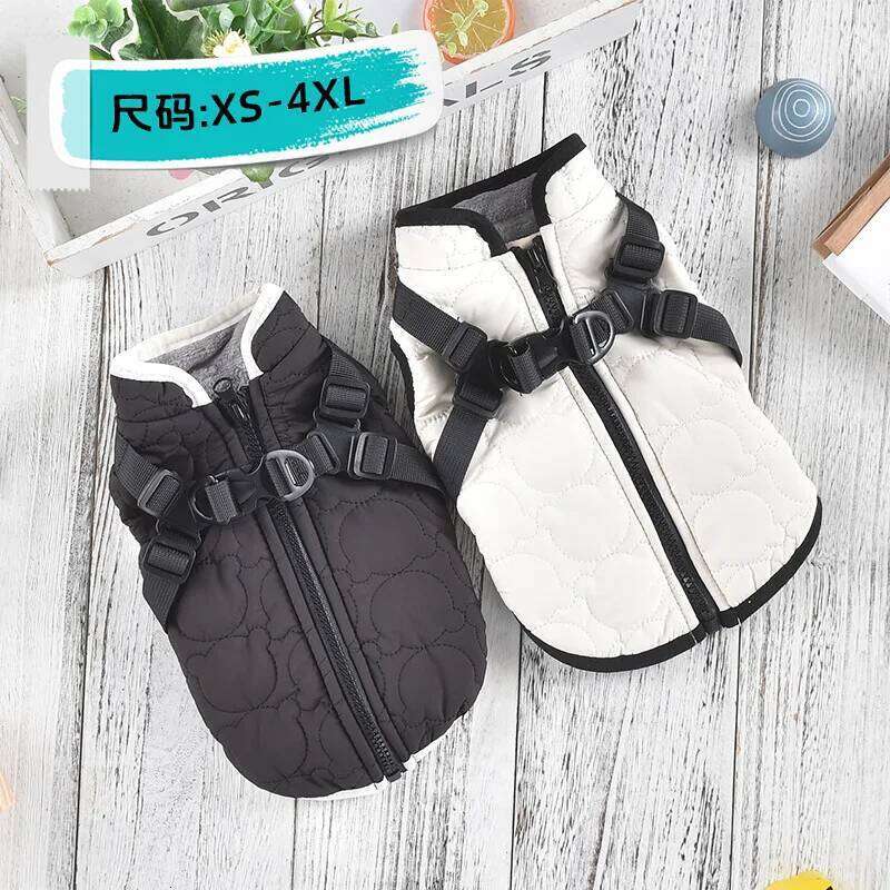 Bear Coat For Small Medium Dog D-Ring Puppy Anmial Jacket Winter Warm Cotton Paded Fleece XS 4XL Pet Harness Vest Outfit Clothes XJ260127