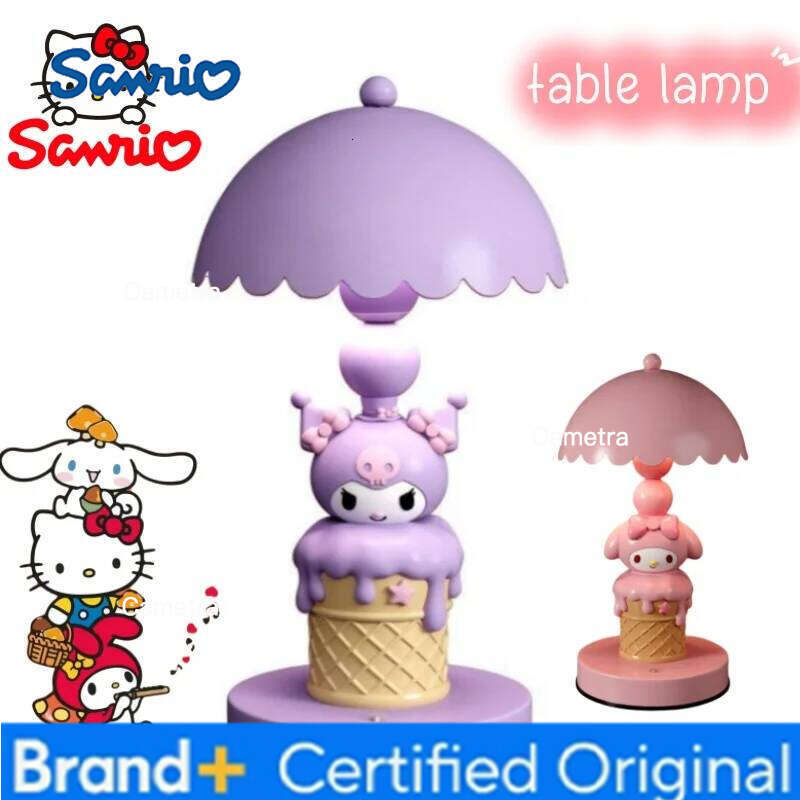Sanrio Hello Kitty kuromi My melody high value table for girls bedroom bedside decorative lamp ornaments exquisite birthday gifts H2601281