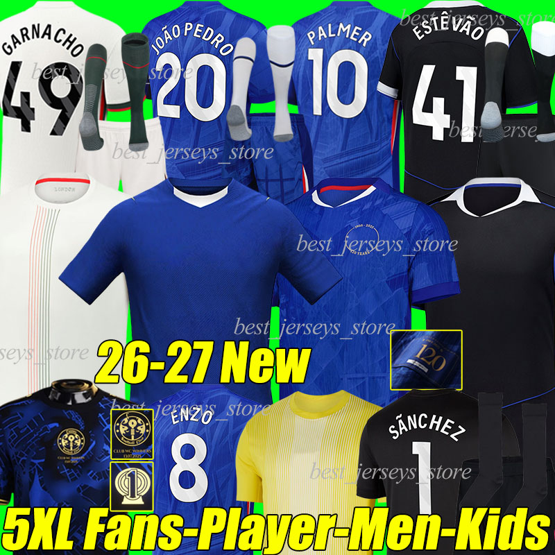 5XL 25/2026/27 CFC Soccer Jerseys JOAO PEDRO ENZO NETO GARNACHO ESTEVAO CAICEDO PALMER GEORGE CHALOBAH DELAP MARC GUIU GITTENS football shirts men kids kits socks sets