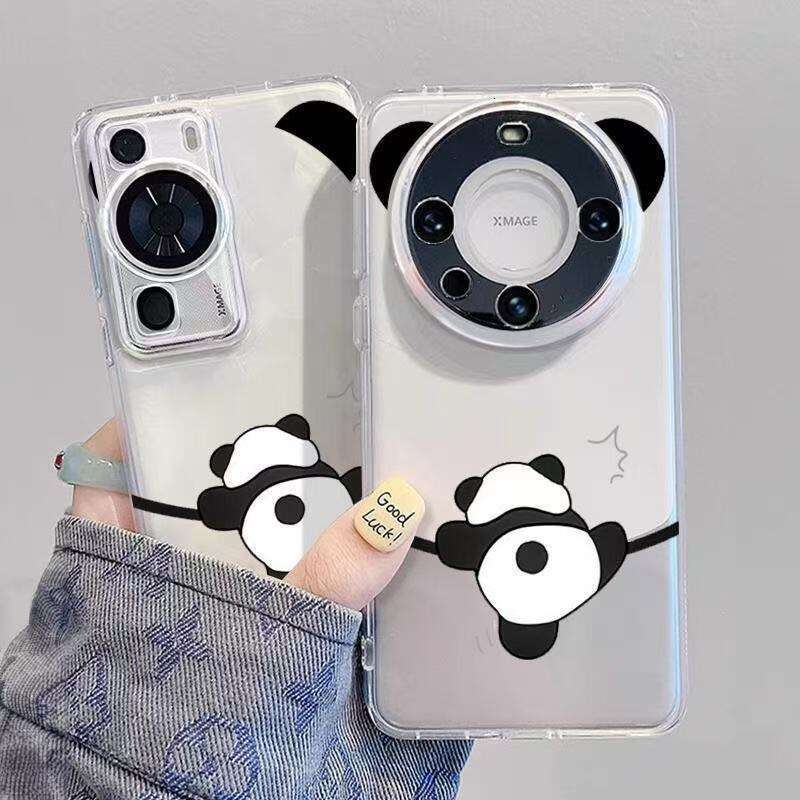 Naughty Panda Compatible with P70 Transparent Mate 70 Huawei Phone Case Honor 300 Shockproof Nova 13 Pro S260128