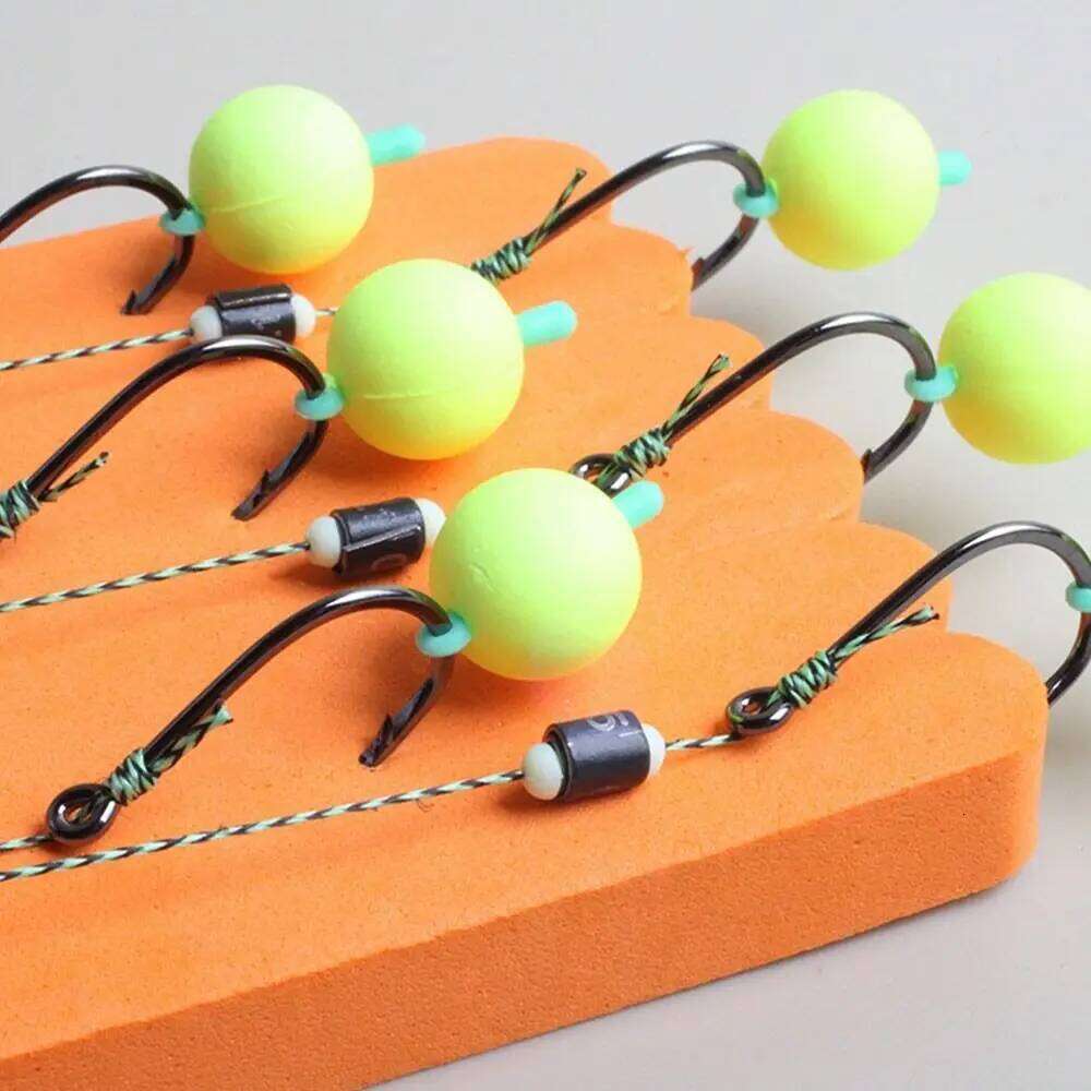 5Pcs Accessories Carp Anti twining Fisnhing line Hair Rig Pipe Fishing Hook Fishhook Z260128