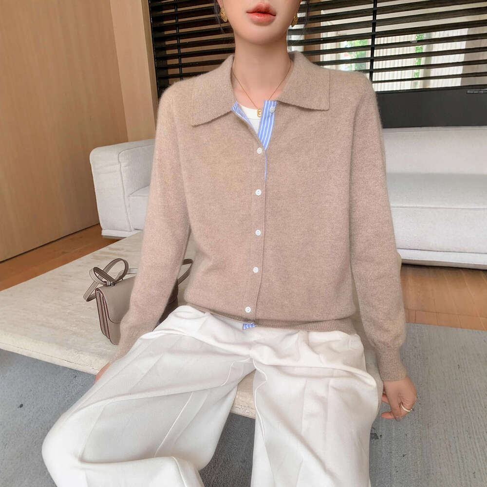 2026 Spring New Designer Single breasted Knitted Cardigan Slim fit Fashion Women's Shirt Top