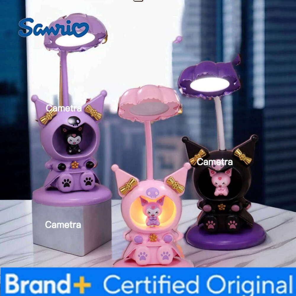 Sanrio Cartoon Anime Bedroom Desk Cinnamoroll Kuromi Melody Action Model USB Luminous lamp Decoration Children Gift H2601281