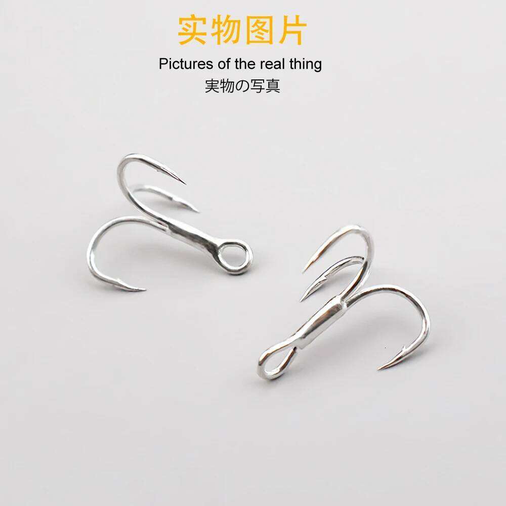 20pcs/lot Treble 4# 6# 8# 10# 12# Blood Groove Hook High-Carbon Steel Fishhooks High Strength Hooks Fishing Tackle Z260128