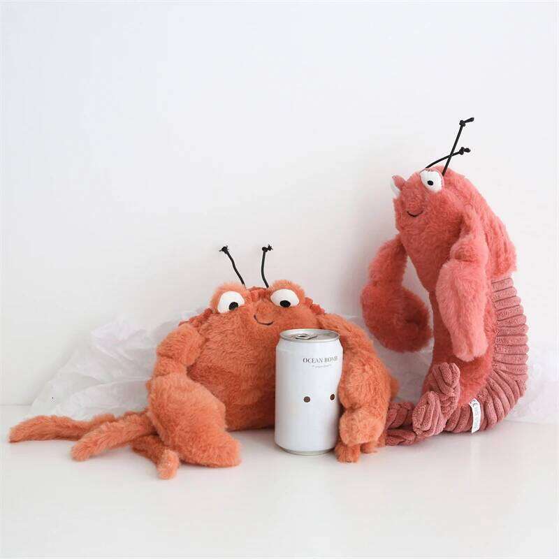 Sheldon Shrimp Plush British Style Larry Crab Dolls Stuffed Animal Plushies Appease Toys Baby Birthday Gifts For Kids Y260128