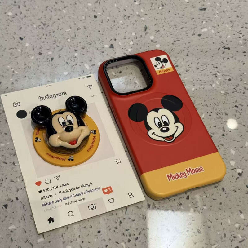 Cartoon Creative Mickey Mouse Minnie Magnetic Suitable for iPhone 16 Pro Max Apple 15 Phone Case 14 New Model 13 S260128 45b
