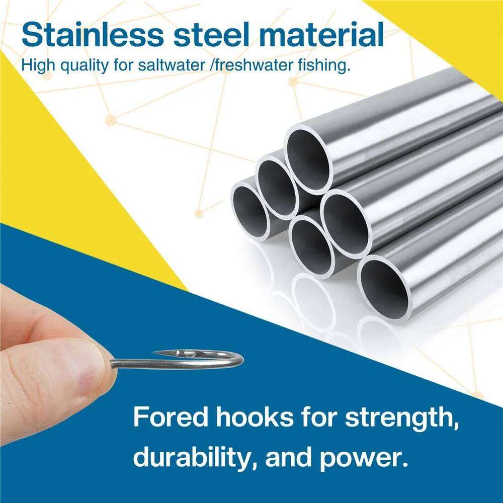 15Pcs Stainless steel Fishing Saltwater Circle Hooks Sharp Barbed Live bait fishhooks Crank Carp fishing hooks Tackle tool Z260128