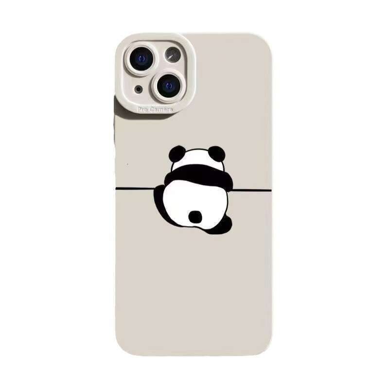 Wall-Cracking Panda Compatible with Apple 16 Phone Case iPhone 15 Pro Max Protective Cover 14 Cute 13 Premium 17 New S260128