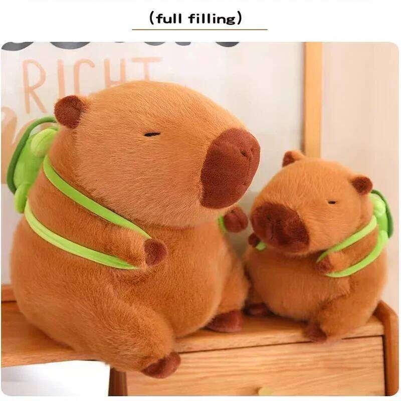 15-32cm Capybara Simulation Capibara Fluffty Toy Kawaii Plushie Cute Stuffed Animals Soft Doll Plush Gift Kid Toys Y260128