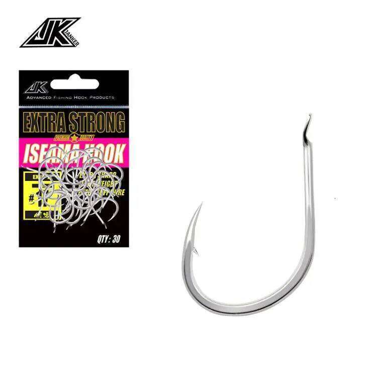 JK #10~#19 Light Hooks Silver Flat Iseama Hook High carbon steel fish hooks japan barbed chinu sea Fishing Fishhook Z260128