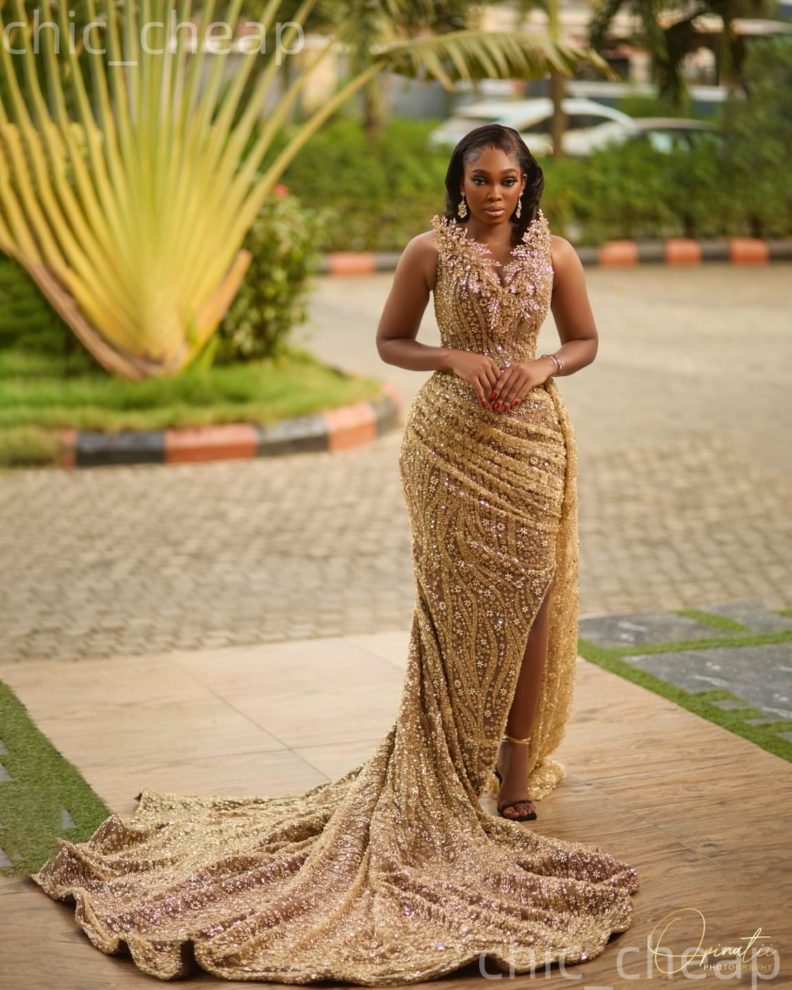 Aso Ebi Gold Mermaid Prom Dresses 2026 Sweetheart Crystals Sequined Illusion Evening Formal Party Second Birthday Engagement Gowns Dress For Special O