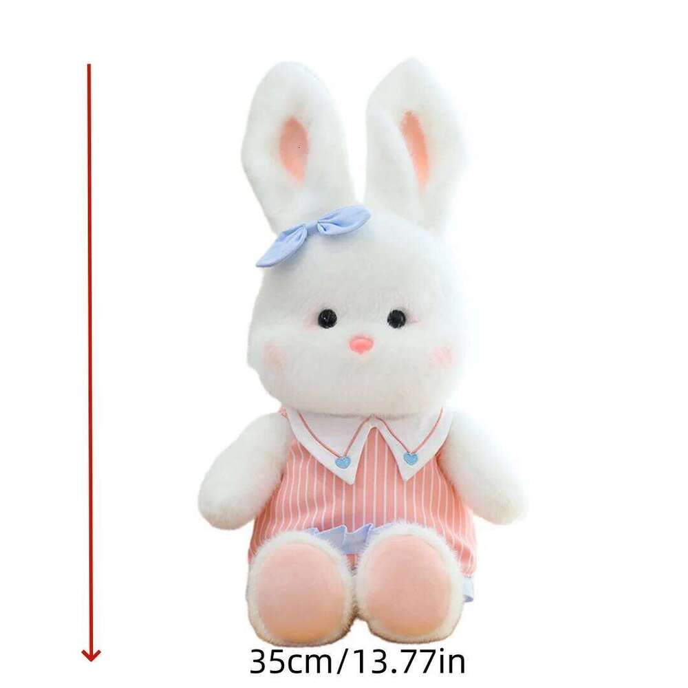 1pc 35cm/13.77in New Fashion Nini Rabbit Plush Toy Cute Bunny Ragdoll Pillow Doll Kids Gifts Y260128