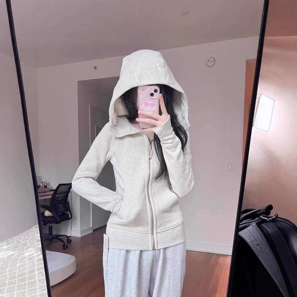 2026 Women's Same Style Diving Hoodie Autumn/Winter Wool Lined Slimming Casual Hoodie