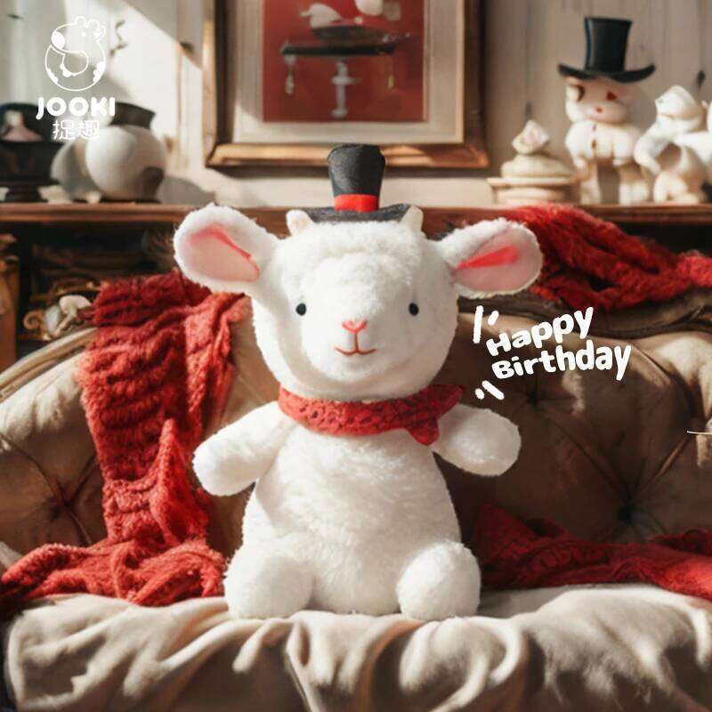 Cute Soft Fluffy Hat Bear Puppy Cats Lamb Stuffed Toy Girlfriend Valentine's Day Kid Birthday Gift Sleep Partner Y260128