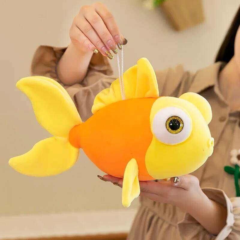 New plush toys for children cushion goldfish dolls Y260128