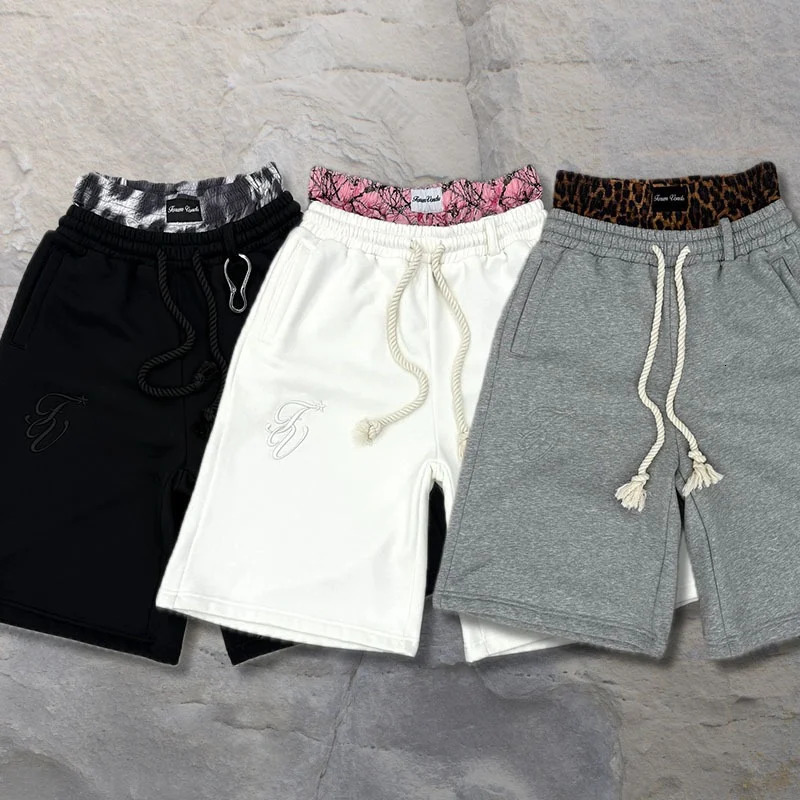 Y2k Retro Fashion Neutral Street Neutral Shorts Fashion Double Waist Embroidered Casual Sports Pants 260122