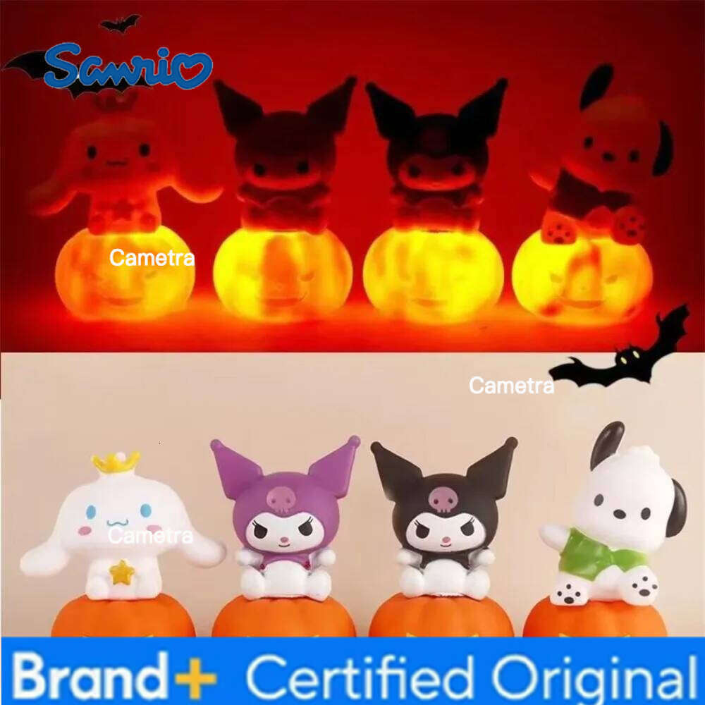 Sanrio New Halloween Decoration Anime s Kuromi Cinnamoroll Melody Glowing Children Toy Kawaii Table Light Illuminating Gifts H26012811