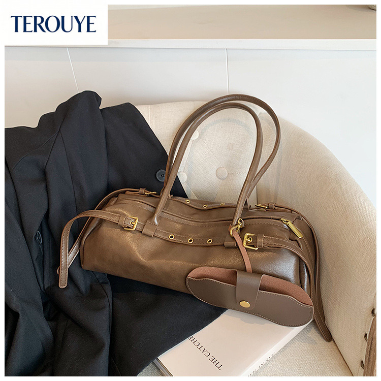 TEROUYE New Autumn/Winter French Style Light Luxury Retro Design Underarm Bag Trendy Versatile Design Large bag Capacity Women's Handbag