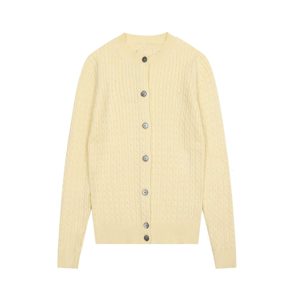 2026 Spring and Autumn Home Designer Embroidered Small Label Classic Versatile Knitted Long Sleeve Slimming Cardigan for Women