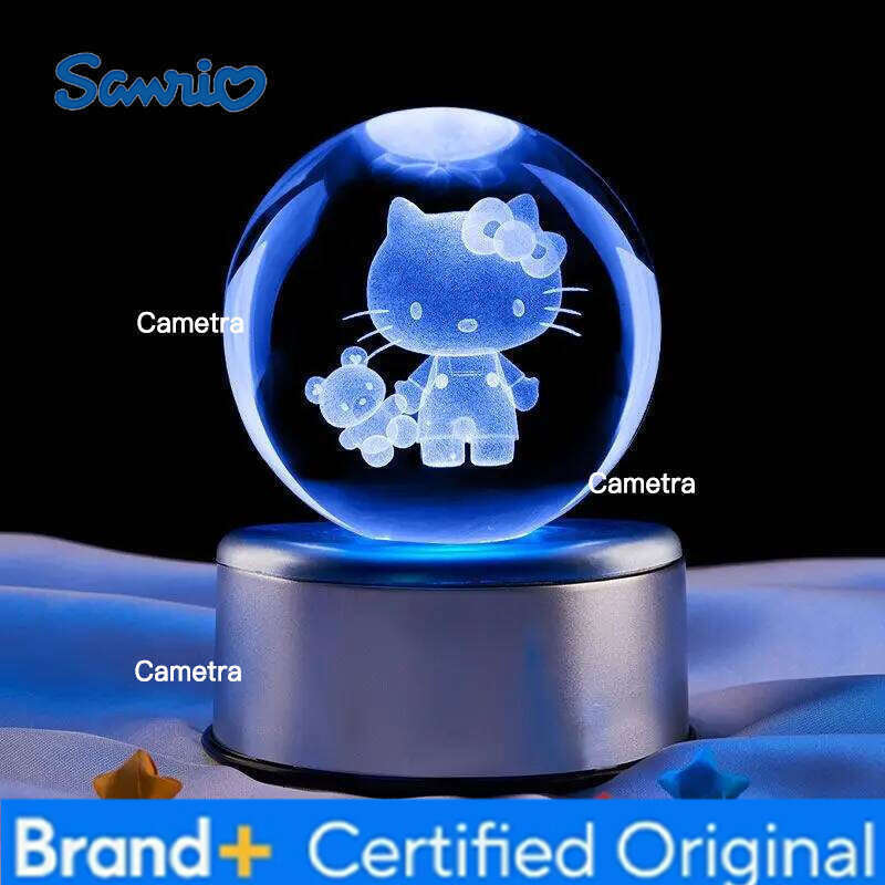 Sanrio Hello Kitty Anime Peripherals Creative Cartoon Carving High Value Desktop Ornaments Dimming Bedroom Night Light Girlfriend Gifts H2601281