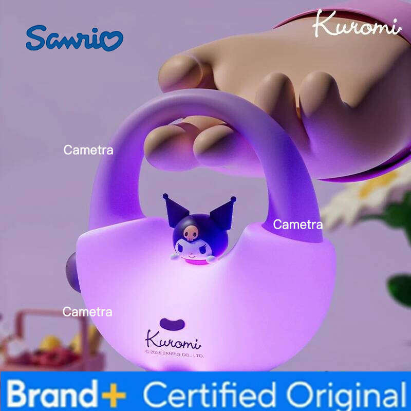 Sanrio Anime Hello Kitty Kuromi Pochacco Cartoon Handbag Style Silicone Night Kawaii Ambient Light Ornament Gift H260128
