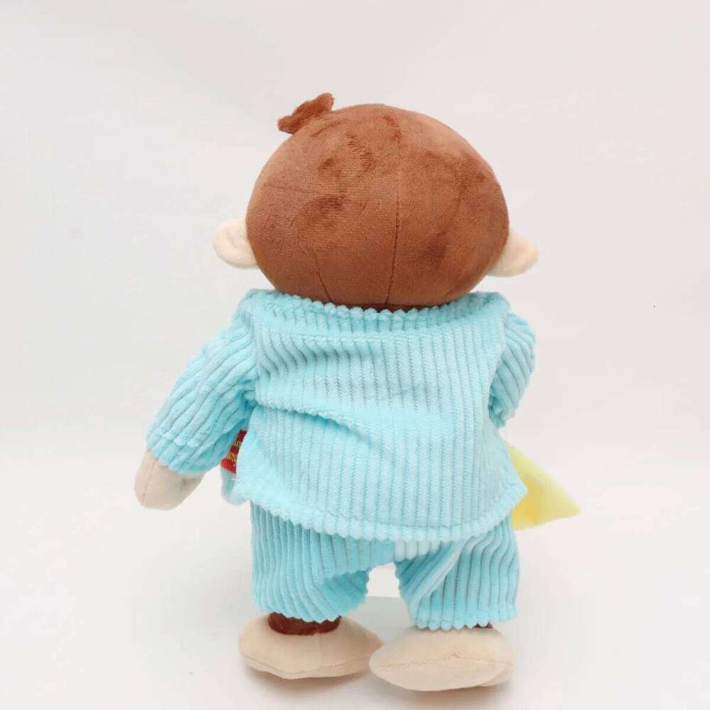 Kawaii Curious George Plush Toys Stuffed Anime Animal Cute Chimpanzee Doll Kids Animation Fans Halloween Christmas Gifts Y260128