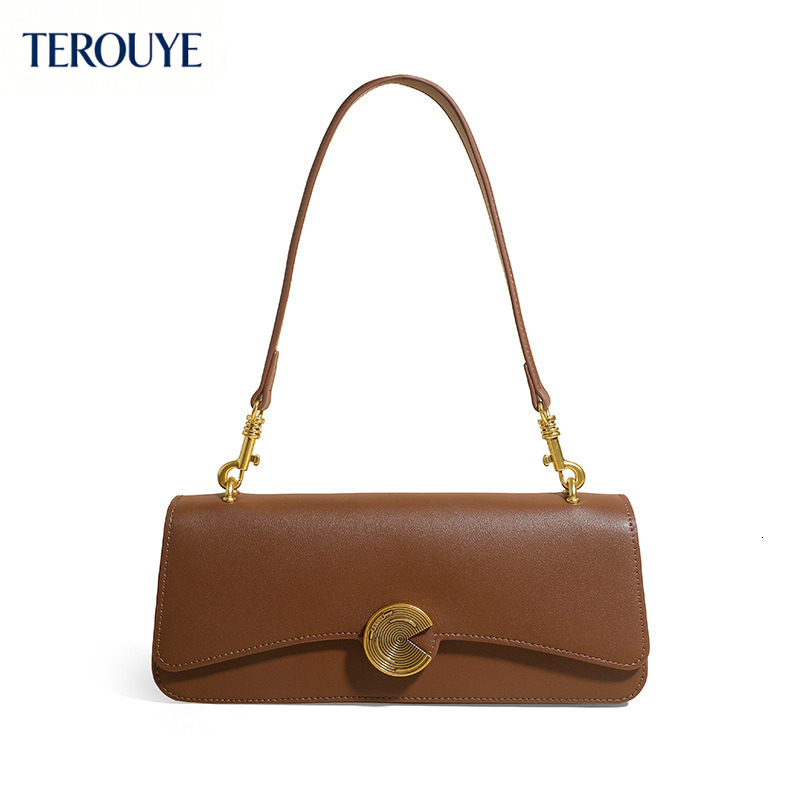 TEROUYE Autumn/Winter New bag French Underarm Bag Made of Exquisite Rectangular Leather Material, Light Luxury bag and Atmospheric Style