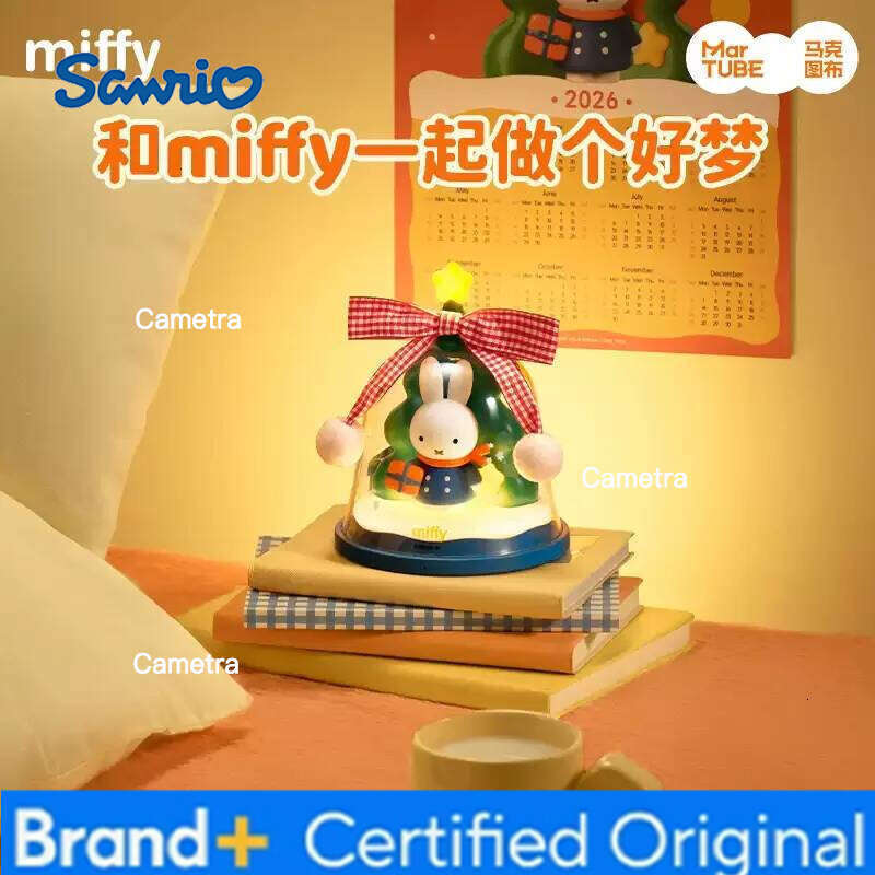 Sanrio Miffy Christmas Decorative Night Light Gifts Girls Bff Friends - Practical Anime Themed Lamp For Birthday Decorations H260128