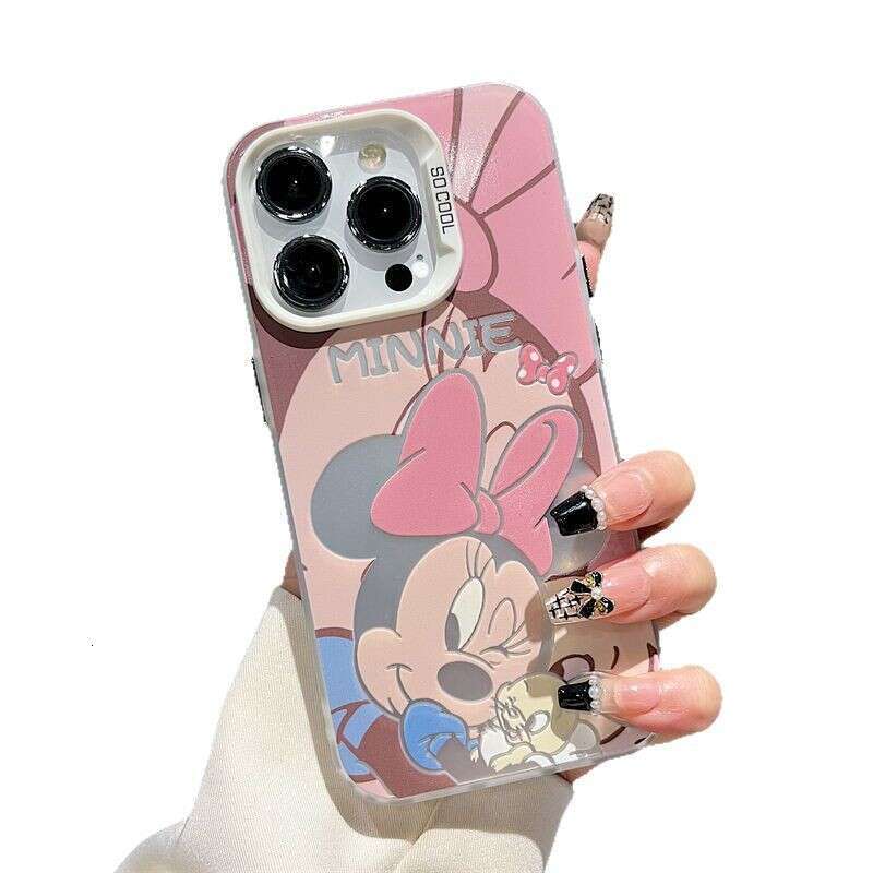 Cute Mickey Minnie Compatible with Apple 17 Pro Max New Phone Case iPhone 16 Creative 15 Couple 14 13 S260128