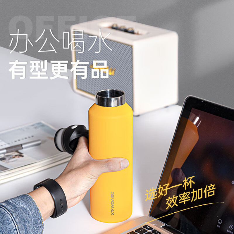 REVOMAX 1 Liter Large Capacity Travel Cup Stainless Steel Portable Vacuum Flask Insulated Tumbler Thermos Bottle 240729