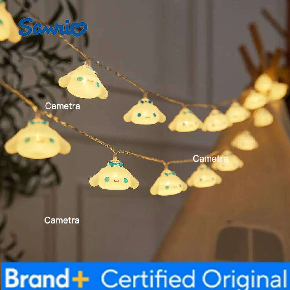 Sanrio LED Strip Cinnamoroll Hello Kitty Room Decoration Lamp Cartoon Modelling Lights String Atmosphere Lamps H260128
