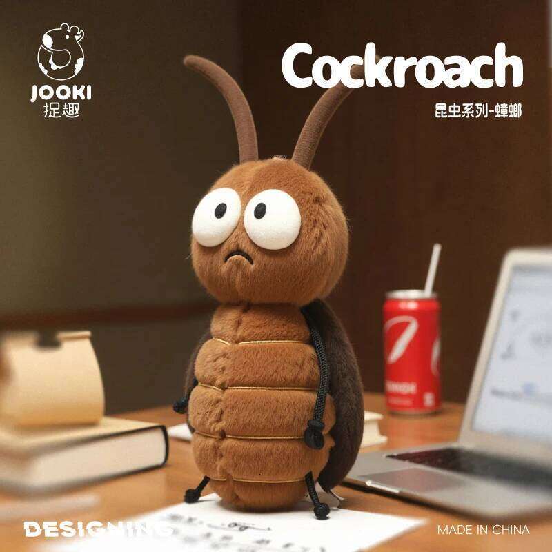 Cute Cockroach Plush Toy-Ultra Soft Squishy Stuffed Insect Adorable Kawaii Bug Plushie Unique Funny Gift for Entomology Lovers Y260128