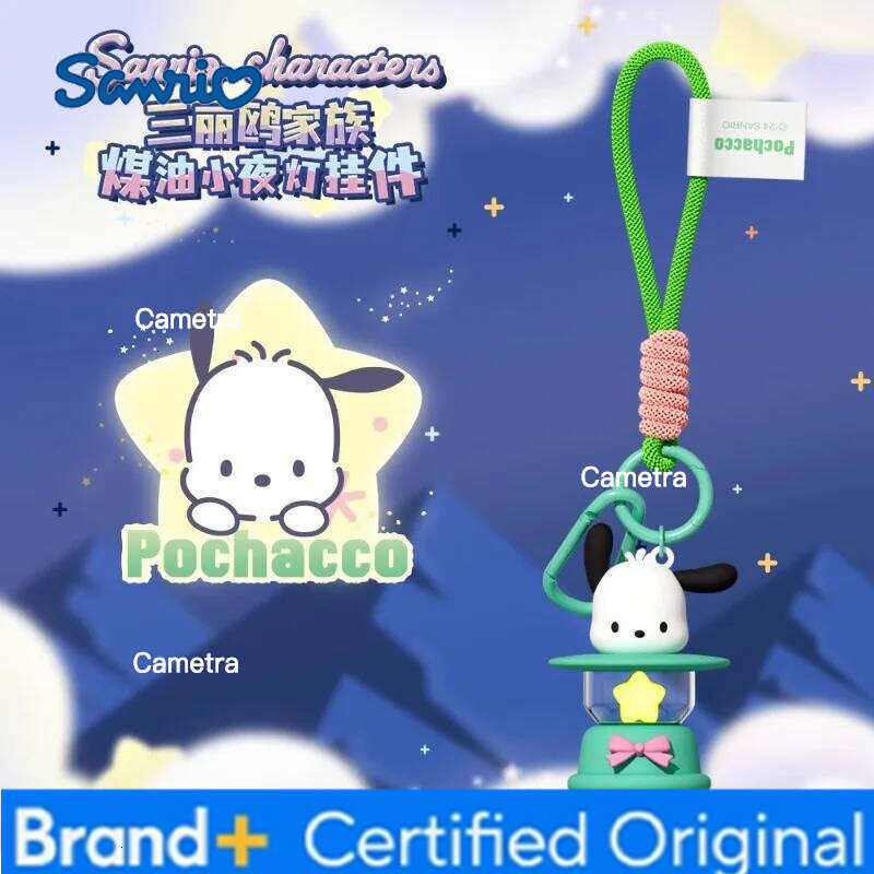 Sanrio Genuine Night Light Pendant Hello Kitty Birthday Couple Keychain Girl Lovely Gift H2601281