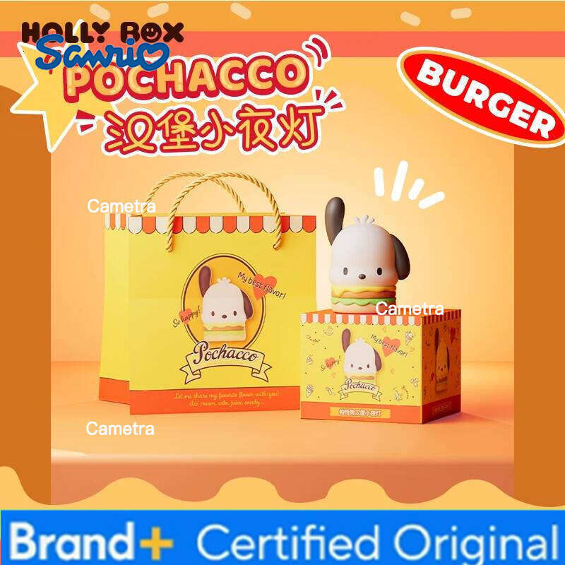 Sanrio Family Pochacco Hamburg Pats Nightlight Desktop Creative Ornaments Children'S Birthday Gifts. H260128