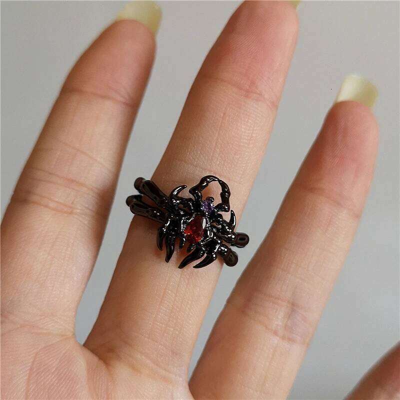 Vintage Goth Thorny Rose Couple Rings For Men Women Charm Irregularity Opening Stainless Steel Punk Finger Ring Jewelry Y2k Gift XJ260127