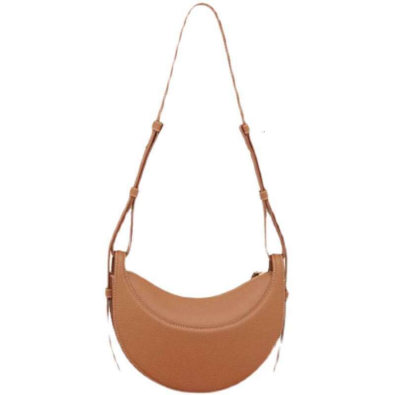 Luxury Shoulder Bags Totes Hobo Crescent Niche Design Half Moon Genuine Leather Crossbody Underarm Bag For Women SENYY