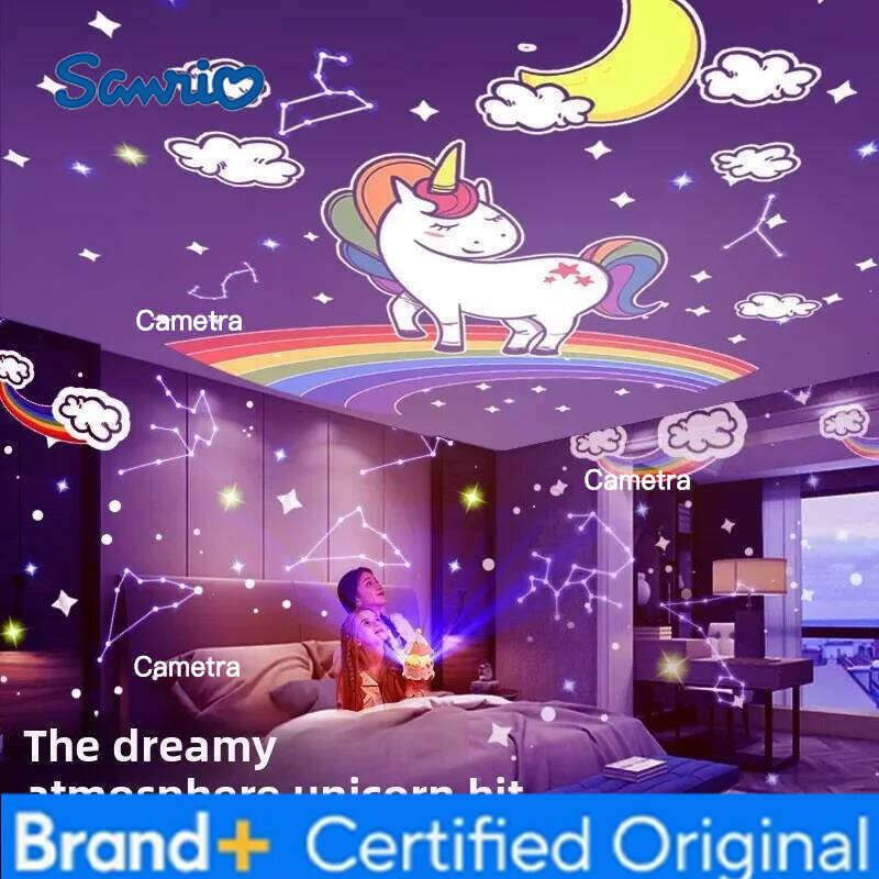 Sanrio Projector Night Bedroom Light Starry Sky Atmosphere Dreamy Decoration Children's Birthday Gift H260128