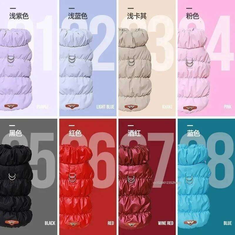 Soft Warm Clothes Winter Padded Puppy Cat and Dog Coat Jacket For Small Medium Dogs Chihuahua French Bulldog Vest Pet Outfit XJ260127