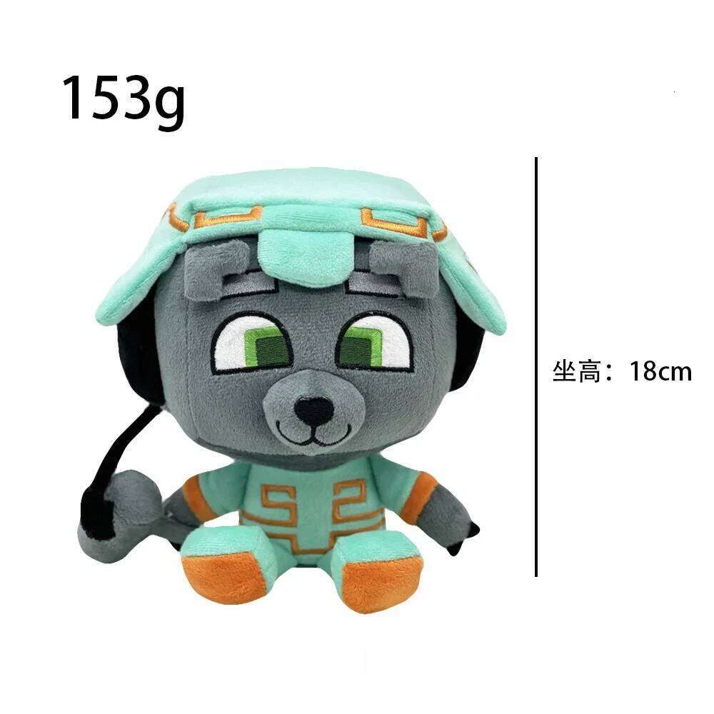 Bobicraft gitd wolf plush Anime Toy Stuffed Animals Soft Plush Children Gifts Doll Birthday Y260128