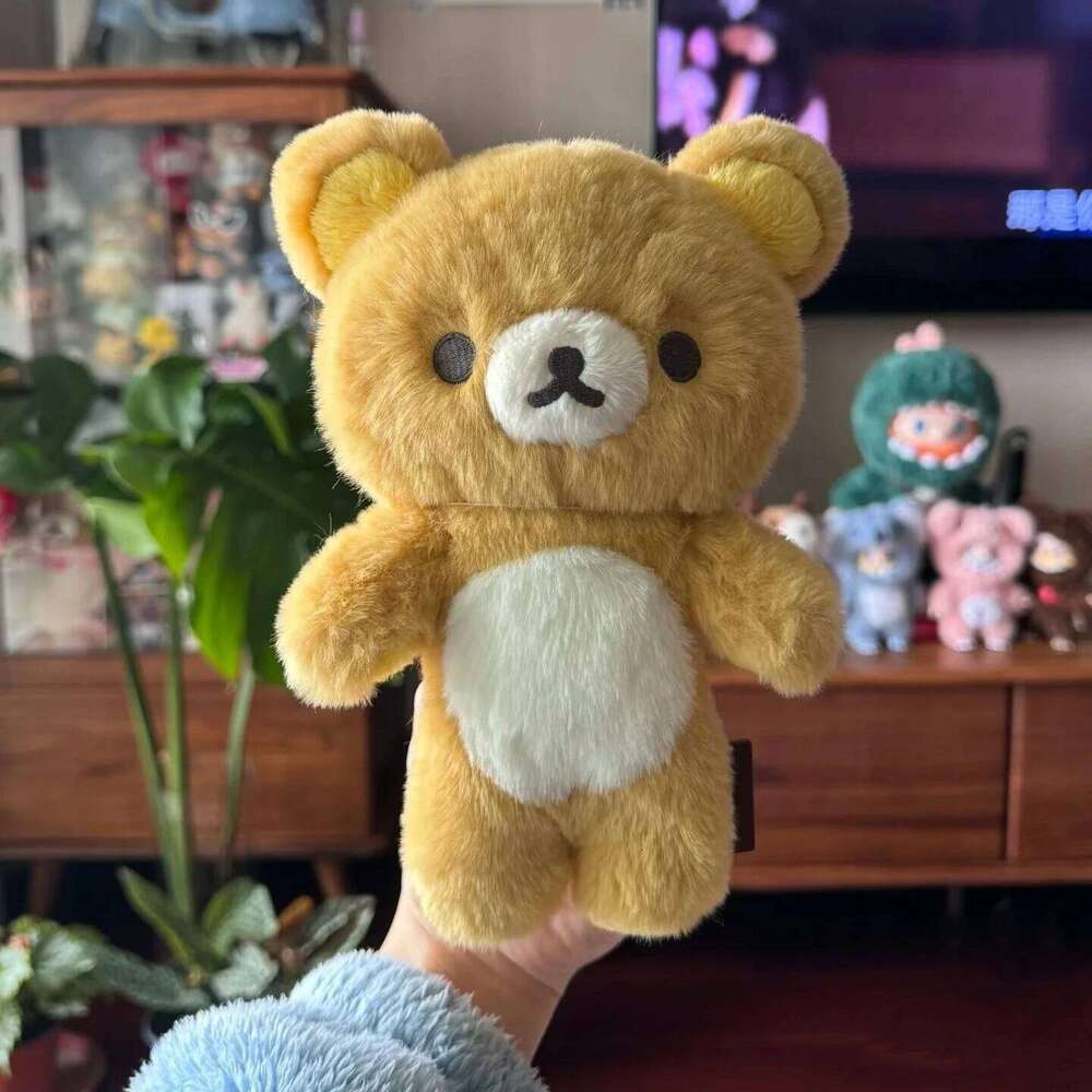 20cm Kawaii Rilakkuma Plushies Stuffed Korilakkuma Plush Cute Anime Character Brown/White Bear Dolls, Soft Hugging Toy Girl Y260128