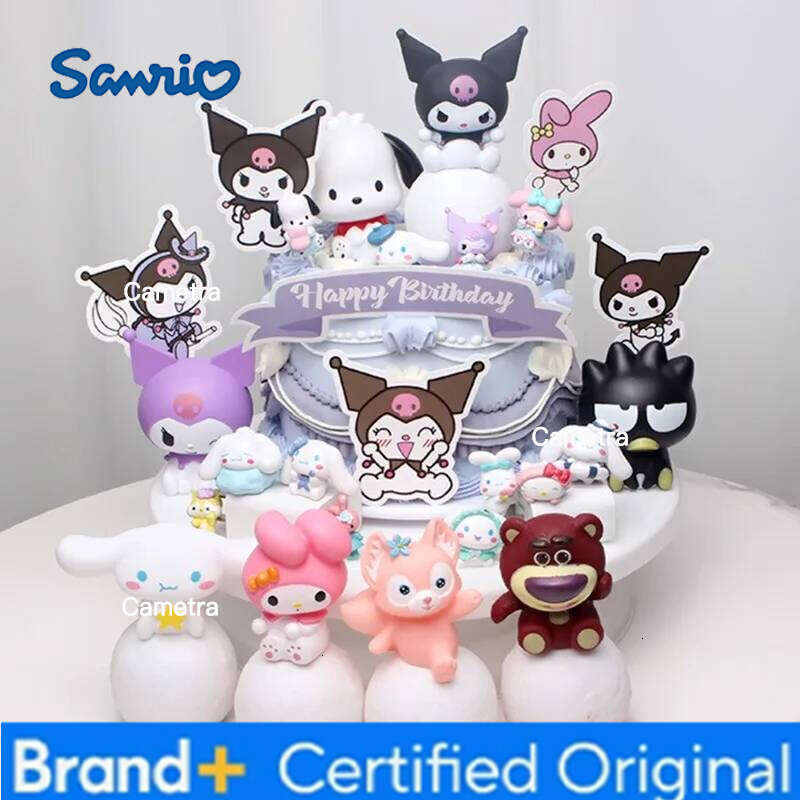 Sanrio Anime Hello Kitty Kuromi Cinnamoroll Night Light Melody Glowing Toy Bedside Lamp Kawaii Cute Kid Birthday Gifts H260128