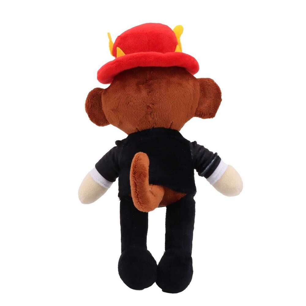 Kawai Steal a Brainrot Cartoon Character Stuffed Toy Black Monkey Wear the Crown Jandel Birthday Christmas Gift for Kids Y260128
