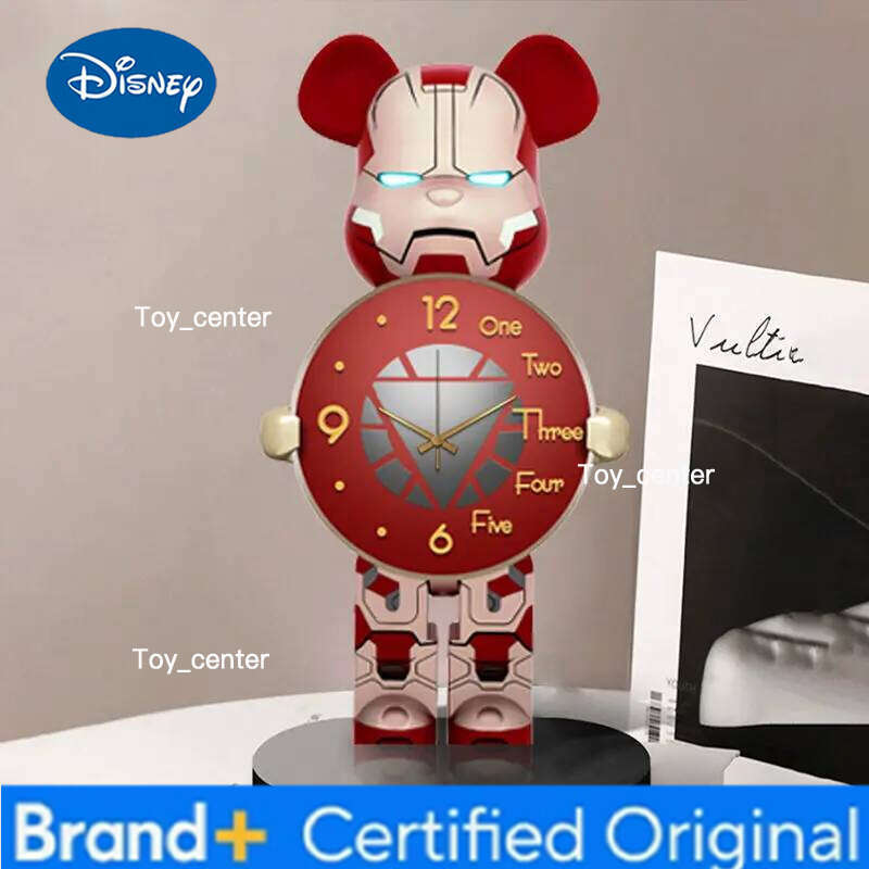 Disney Table Bear Clock Fashion Silent Creative Living Room Study Bedroom Time Management Ornaments H260128