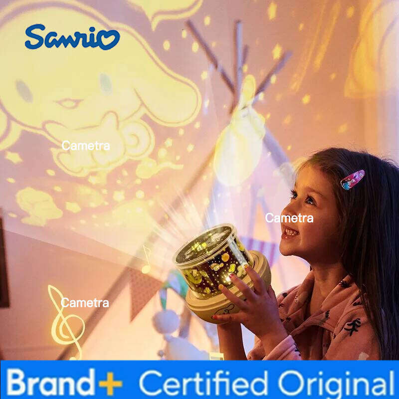 Sanrio Cartoon Cinnamoroll Star Projector Night Light Music Box,Dreamy HD Starry Sky Ceiling Projection for Kids Bedroom Home Decor H26012811